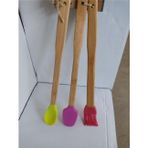 57858324452591399283959 3'lü Spatula Seti,ahşap Saplı Silikon Spatula Seti Diğer