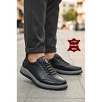 5809 Tam Ortopedik Taban %100 Hakiki Deri Lastik Bağcıklı Erkek Ayakkabı Casual Erkek Ayakkabı