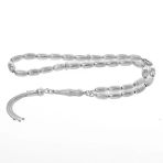 5*9 MM Arpa Kesim 925 Ayar Gümüş Tesbih