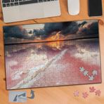 597 Pembe Deniz Turuncu Gökyüzü 240 Parça Puzzle Yapboz Tablo