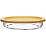 59794 Paşabahçe Borcam Sarı Kapaklı Fırın Kabı 190 x 140 mm