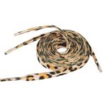 5Chaos Eğlenceli, Havalı Tasarım için Canlı Ayakkabı Bağcıkları, Metal Aglets 1 Çift, Leopar/Çita, 39" (100CM)