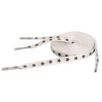 5Chaos Eğlenceli, Havalı Tasarım için Canlı Ayakkabı Bağcıkları, Metal Aglets 1 Çift, Yansıtıcı Beyaz, 31" (80CM)