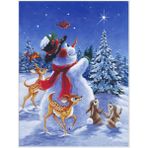 5D Elmas Sanatı Tam Matkap Noel Kardan Adam Elmas Boyama Kiti, 5D Rakamlarla Kendin Yap Elmas Boya, Çapraz Dikiş Yuvarlak Yapay Elmas Nakış Boyama Ev veya Noel Duvar Dekoru için (D, 30 x 40 cm)