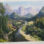5d Yapışan Boncuk Goblen Mozaik Tablo Pano 40 x 50 cm 76497 - Meşe