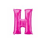 5DM 1 Metre Pembe H Harfi Folyo Harf Balon Pembe Folyo Balon H Harf Balon Dekor Balonu Pink