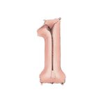 5DM 1 Rakam Rose Folyo Balon 76 Cm
