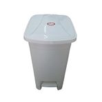5DM 15 Lt Slim Pedallı Plastik Çöp Kovası Beyaz Renkli