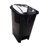 5DM-15 Lt Slim Pedallı Plastik Çöp Kovası Siyah Renkli