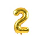 5DM 2 Rakam Folyo Gold Renk Balon Küçük 35 cm