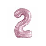 5DM 2 Rakam Pastel Pembe Folyo Balon 76 cm