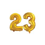 5DM 23 Yaş Sayı Folyo Balon, Altın, 90 cm, 2 Adet