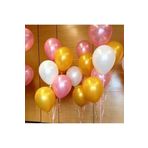 5DM 30 Adet 12 Inç Metalik Parti Balonu Metalik Gold - Beyaz - Pembe