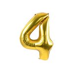 5DM 4 Rakam Folyo Gold Renk Balon Küçük 35 cm