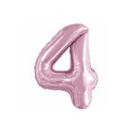 5DM 4 Rakam Pastel Pembe Folyo Balon 76 cm