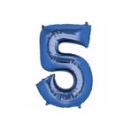 5DM 5 Rakam Lacivert Folyo Balon 76 Cm