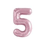 5DM 5 Rakam Pastel Pembe Folyo Balon 76 Cm