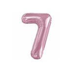 5DM 7 Rakam Pastel Pembe Folyo Balon 76 cm
