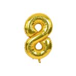 5DM 8 Rakam Folyo Gold Renk Balon Küçük 35 cm