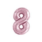 5DM 8 Rakam Pastel Pembe Folyo Balon 76 Cm