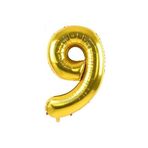 5DM 9 Rakam Folyo Gold Renk Balon Küçük 35 cm