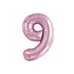 5DM 9 Rakam Pastel Pembe Folyo Balon 76 Cm