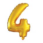 5DM 90 Cm 4 Rakamı Folyo Balon Altın