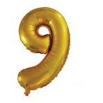 5DM 90 Cm 9 Rakamı Folyo Balon Altın
