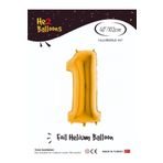 5DM Balon 1 Rakam Altın Folyo Balon 40 Inç