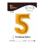5DM Balon 5 Rakam Altın Folyo Balon 40 Inç
