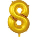5DM Balon 8 Rakam 76 Cm Gold Folyo Balon 34 Inc