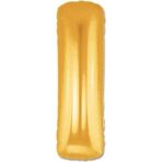 5DM Balon I Harf Gold Folyo Balon 102 Cm