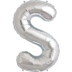 5DM Balon Parti S Harf Gümüş Folyo Balon 102 Cm