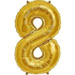 5DM Balon Rakam Balon Folyo Orta Boy 75 Cm Gold 8