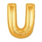 5DM Balon U Harf Gold Folyo Balon 102 Cm