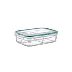 5DM-Dikdörtgen 3 Bölmeli Saklama Kabı Freshbox 1 LT