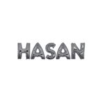 5DM Doğum Günü Hasan Gümüş Harf Folyo Balon Set 40cm
