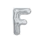 5DM F Harf Folyo Gümüş Balon Küçük 35 Cm