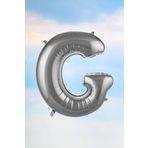 5DM G Harfi Gümüş Folyo Balon 100 Cm 40 Inç 1 Metre Silver