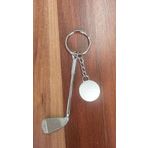 5DM-Gerçekçi Golf Tasarımlı Şık Anahtarlık Kolye Çanta Süsü Golf Keychain - Beyaz Renk