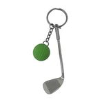 5DM-Gerçekçi Golf Tasarımlı Şık Anahtarlık Kolye Çanta Süsü Golf Keychain - Yeşil Renk