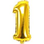 5DM gold Folyo Balon 1 Rakamı
