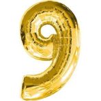 5DM gold Folyo Balon 9 Rakamı
