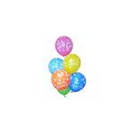 5DM Happy Birthday Baskılı Balon, 10 Adet, Pembe