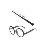 5DM Harry Potter Asası 30 Cm Ve Siyah Çerçeveli Harry Potter Gözlüğü Seti