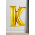 5DM K Harfi Folyo Balon Gold 100 Cm 40 Inç 1 Metre Altın