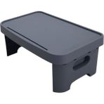 5DM Katlanabilir Pratik Çok Amaçlı Ders Çalışma Masası Yatak Keyif Laptop Sehpası - 33 x 53 x 21 cm - Antrasit