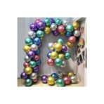 5DM Krom Balon 50 Adet, Renkli, 5 Metre Balon Zinciri Seti