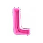 5DM L Harf Folyo Balon Fuşya 100cm
