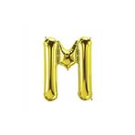 5DM M Harf Folyo Gold Renk Balon Küçük 35 Cm